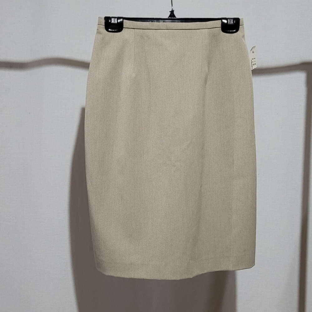 Braemar skirt vintage 90s A-line neutral size 4 office wear new with tags NWT